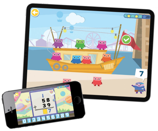 Educational game on tablet and mobile phone